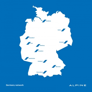 Alpine eröffnet in Deutschland elf Stützpunkte