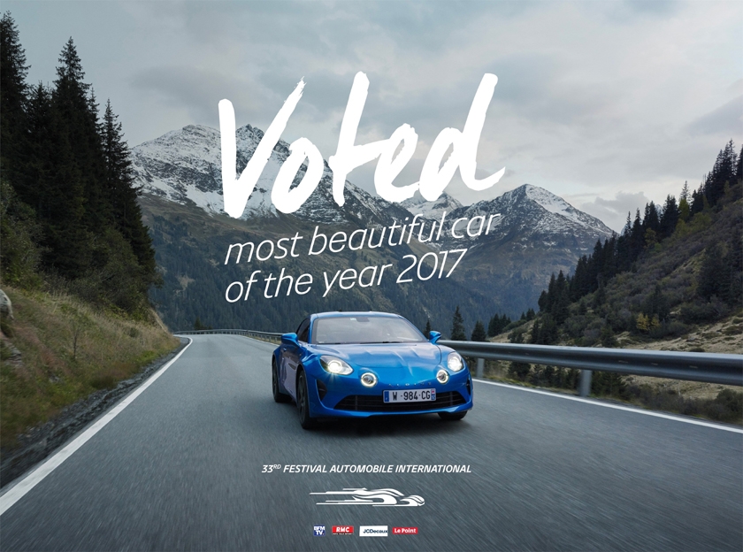 Alpine A110 ist „Schönstes Auto 2017”